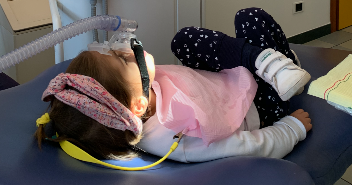 Bambina in sedazione cosciente